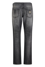 Carica l'immagine nel visualizzatore di Gallery, Jeans Dritti in Denim Sbiadito
