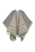 Carica l'immagine nel visualizzatore di Gallery, Poncho in lana jacquard