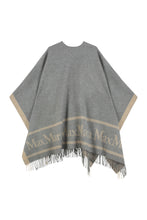Carica l'immagine nel visualizzatore di Gallery, Poncho in lana jacquard