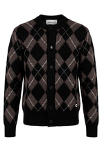 Load image into Gallery viewer, Diamond-pattern cardigan in wool