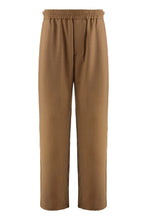 Carica l'immagine nel visualizzatore di Gallery, Pantaloni elasticizzati in twill di lana