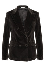 Load image into Gallery viewer, Double-breasted blazer in cotton velvet