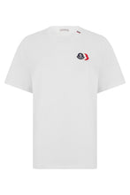 Carica l'immagine nel visualizzatore di Gallery, T-shirt bianca in cotone con logo colorato