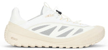 Load image into Gallery viewer, White Trailgrip sneakers in fabric and leather