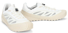 Load image into Gallery viewer, White Trailgrip sneakers in fabric and leather
