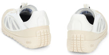 Load image into Gallery viewer, White Trailgrip sneakers in fabric and leather