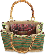 Load image into Gallery viewer, Lipari raffia tote bag
