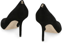 Load image into Gallery viewer, Love suede ponty-toe pumps