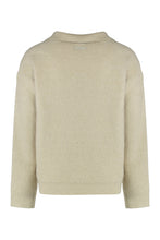 Carica l'immagine nel visualizzatore di Gallery, Maglione con colletto Johnny in misto alpaca