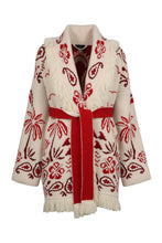 Carica l'immagine nel visualizzatore di Gallery, Cardigan Glimpse Of Eden in maglia jacquard