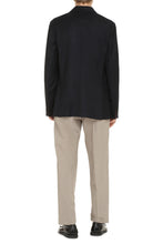Load image into Gallery viewer, Wool-cashmere blend two-button blazer