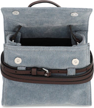 Carica l'immagine nel visualizzatore di Gallery, Borsa a mano Piccola Moschino Tie Me in denim