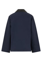Carica l'immagine nel visualizzatore di Gallery, Giacca monopetto in gabardine e pelle