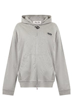 Load image into Gallery viewer, Cotton hoodie with zipper and hood