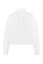 Carica l'immagine nel visualizzatore di Gallery, Camicia crop in popeline
