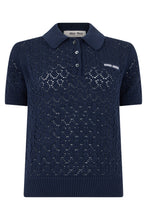 Load image into Gallery viewer, Lace sweater with logo