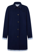 Load image into Gallery viewer, Single-breasted cotton poplin coat