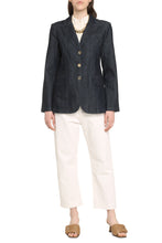 Carica l'immagine nel visualizzatore di Gallery, Blazer monopetto in denim
