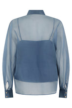 Carica l'immagine nel visualizzatore di Gallery, Camicia in seta con ricamo