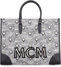Load image into Gallery viewer, All over logo canvas tote