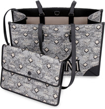 Load image into Gallery viewer, All over logo canvas tote