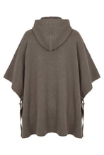 Carica l'immagine nel visualizzatore di Gallery, Poncho con cappuccio e zip