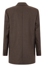 Carica l'immagine nel visualizzatore di Gallery, Blazer oversize doppiopetto in lana