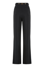 Carica l'immagine nel visualizzatore di Gallery, Pantaloni in crêpe con accessorio gioiello