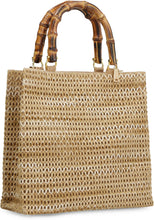 Carica l'immagine nel visualizzatore di Gallery, Tote bag Panarea in rafia