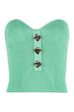 Load image into Gallery viewer, Ribbed knit corset top
