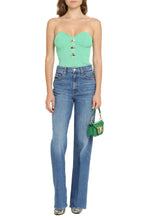 Load image into Gallery viewer, Ribbed knit corset top