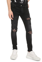 Carica l'immagine nel visualizzatore di Gallery, Jeans skinny effetto destroyed