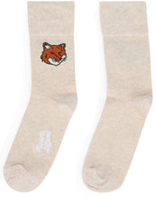 Load image into Gallery viewer, Cotton blend socks with embroidery