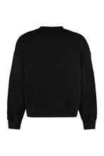 Load image into Gallery viewer, Cotton crew-neck sweatshirt with logo