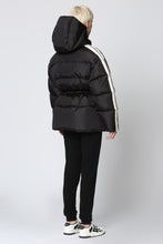 Load image into Gallery viewer, Hooded techno fabric down jacket
