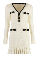 Load image into Gallery viewer, Lace-effect knitted dress