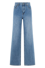 Load image into Gallery viewer, Straight leg jeans with rhinestones
