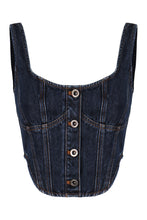 Carica l'immagine nel visualizzatore di Gallery, Top in denim