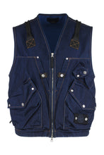 Carica l'immagine nel visualizzatore di Gallery, Denim Research - Gilet utility in denim