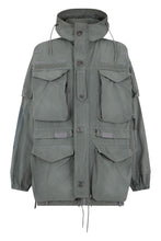 Carica l'immagine nel visualizzatore di Gallery, Parka Oversize in Cotone Tecnico