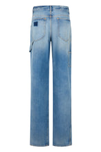Carica l'immagine nel visualizzatore di Gallery, Jeans Dritti in Denim di Cotone