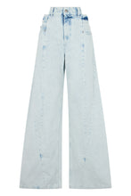 Carica l'immagine nel visualizzatore di Gallery, Jeans ampi in denim di cotone