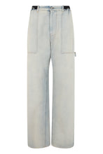 Carica l'immagine nel visualizzatore di Gallery, Jeans dritti in denim di cotone