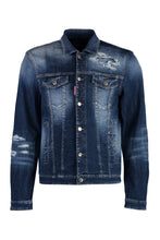Carica l'immagine nel visualizzatore di Gallery, Giacca Dan in denim effetto destroyed