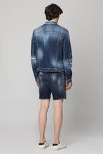 Carica l'immagine nel visualizzatore di Gallery, Giacca Dan in denim effetto destroyed