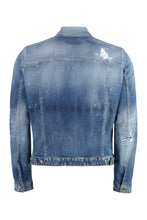 Carica l'immagine nel visualizzatore di Gallery, Giacca Dan in denim effetto destroyed