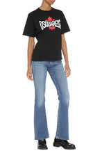 Carica l'immagine nel visualizzatore di Gallery, T-shirt a maniche corte in cotone con stampa