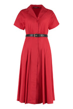 Carica l'immagine nel visualizzatore di Gallery, Abito chemisier in popeline di cotone