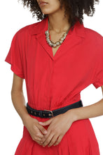 Carica l'immagine nel visualizzatore di Gallery, Abito chemisier in popeline di cotone