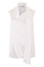 Carica l'immagine nel visualizzatore di Gallery, Blusa in seta con drappeggio